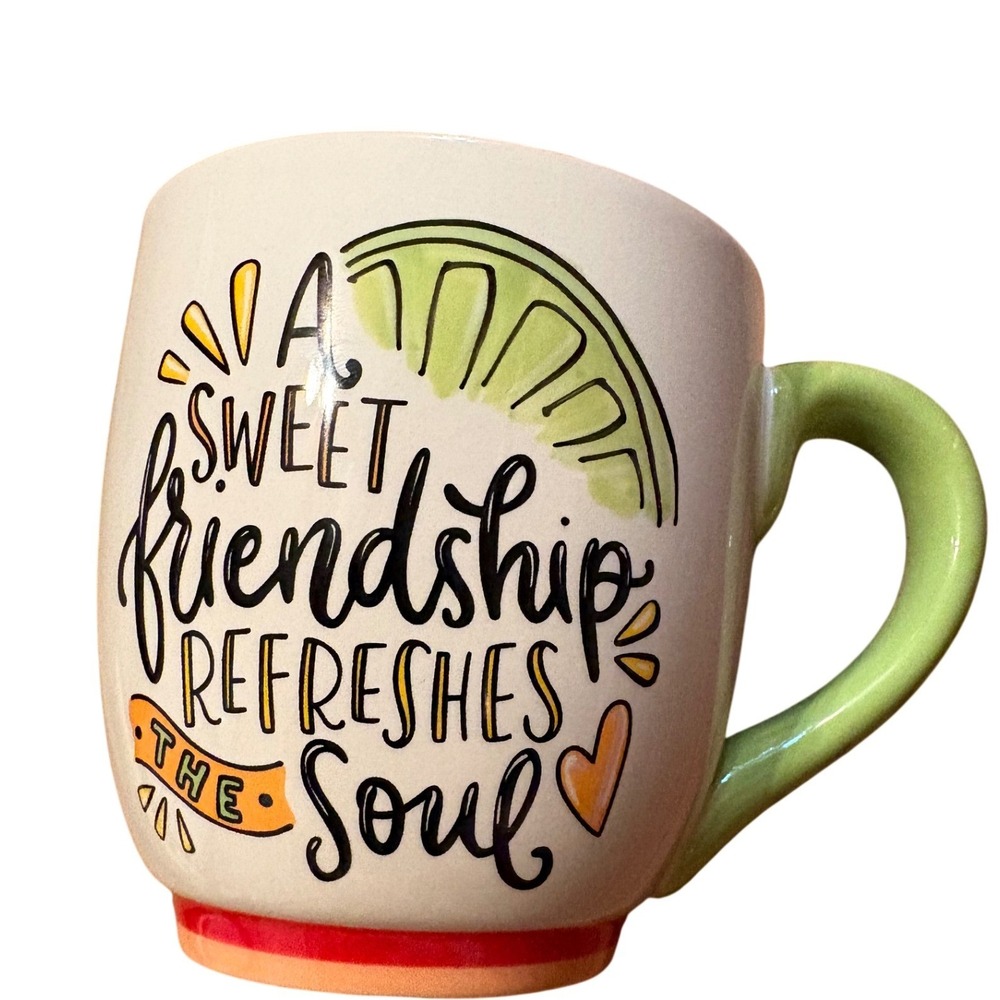 NWTGlory Haus Kalyn Dunks A Sweet Friendship Refreshes The Soul Ceramic Mug Box